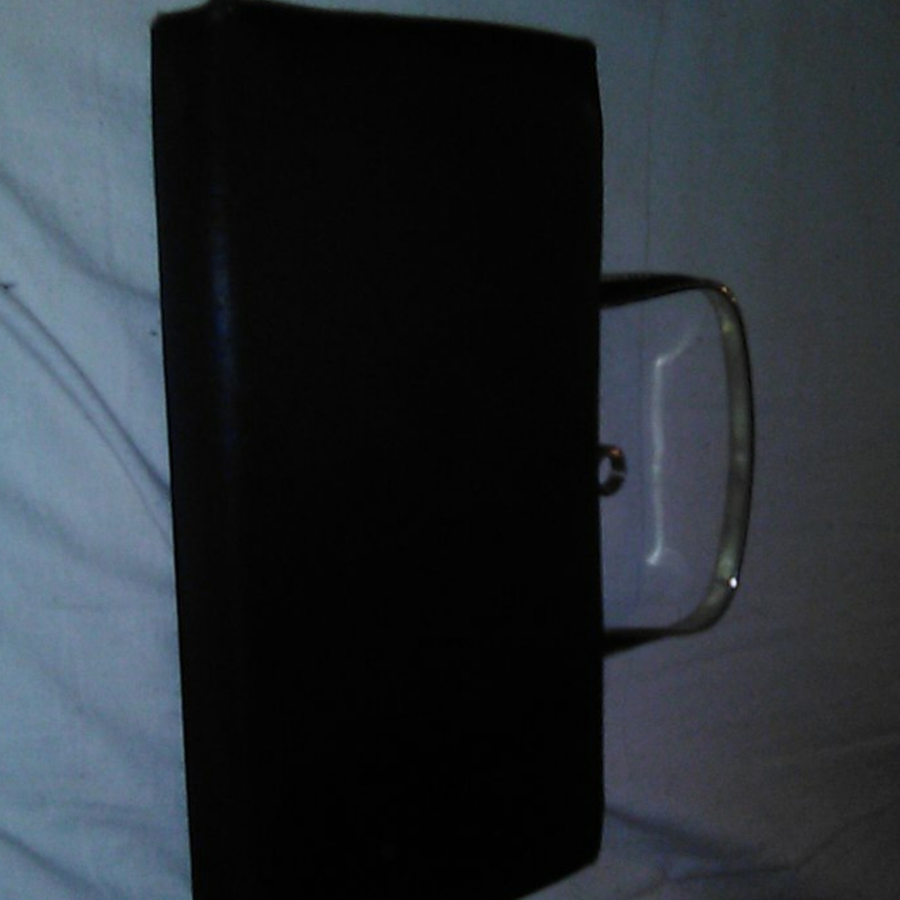 Small black evening bag